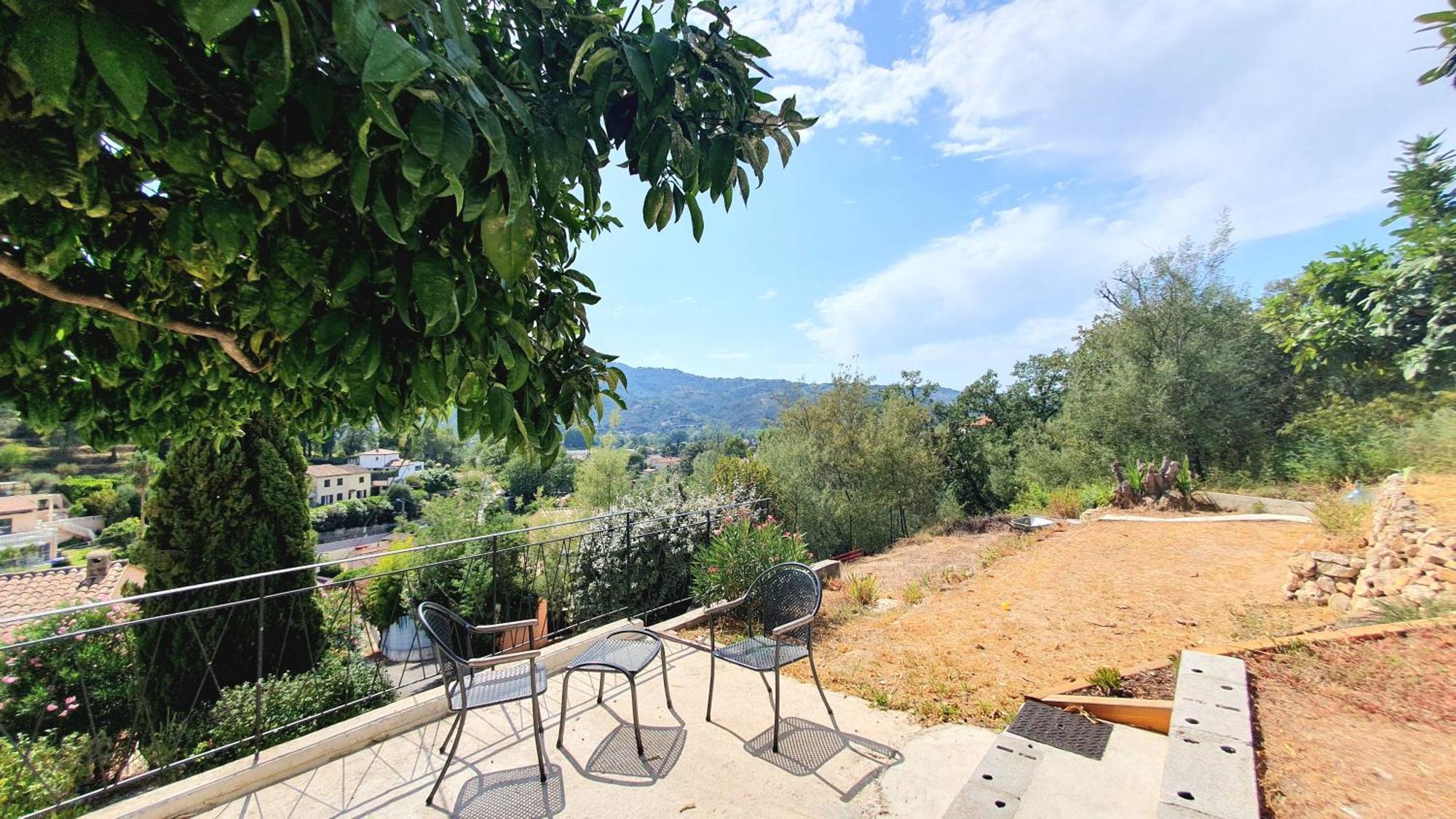 Calme Et Vue Panoramique Apartment Pegomas Bagian luar foto