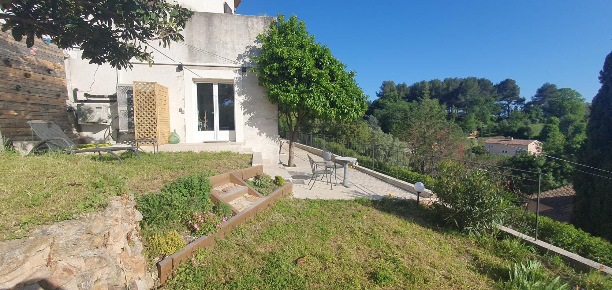 Calme Et Vue Panoramique Apartment Pegomas Bagian luar foto